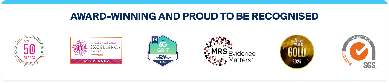 Award-Winning and Proud to Be Recognised